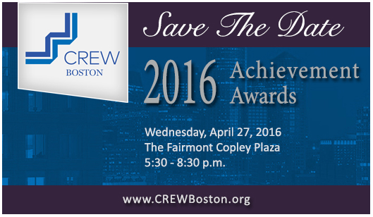 CREW Boston announces 2016 Achievement Award Honorees