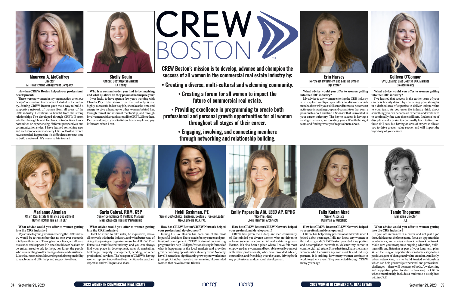 New England Real Estate Journal's 2023 Women in Commercial Real Estate Spotlight